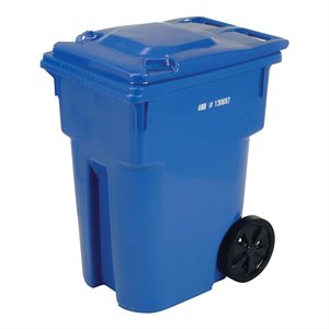 Bac à recyclage sur roues 360 Litre - BLEU