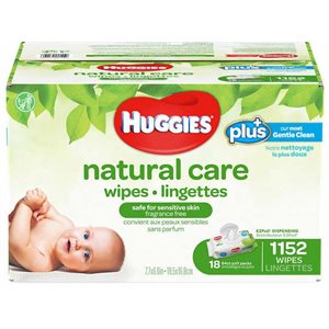 HUGGIES - Serviette humide non parfumée 