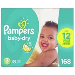 Couche Pamper # 3 cs / 204 7-13 kg 16-28 lbs(W)