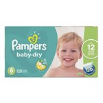 Couche Pamper #6 cs / 128-160 (16 kg+ / 35 lbs+) (A)