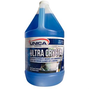 ULTRA CRYSTAL - Nettoyant à vitre avec ammoniac » 4L. 