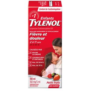 Tylenol liquide 2 à 11 ans 100ml