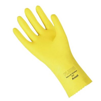 Gants de vaisselle robuste en caoutchouc naturel ANSELL Petit / dz 