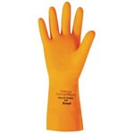 Gants en latex orange extra robuste *208 médium  /  dz (S)