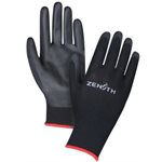 Gants enduits de polyuréthane noirs #10 large / pr (S)