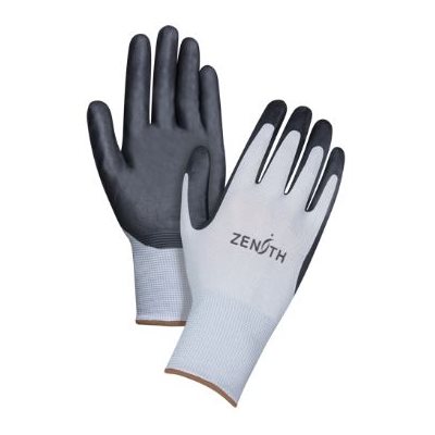 Gants en polyester avec paume enduite de mousse de nitrile noir large / pr #9 (S)