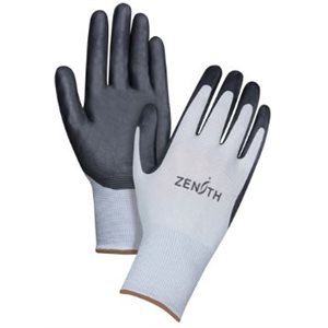 Gants en polyester avec paume enduite de mousse de nitrile noir large / pr #9 (S)