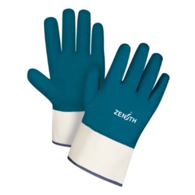 Gant travail enduit de nitrile bleu Large10 SAN445 / pr (S)