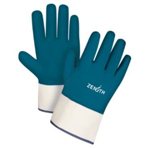 Gant travail enduit de nitrile bleu Large10 SAN445 / pr (S)