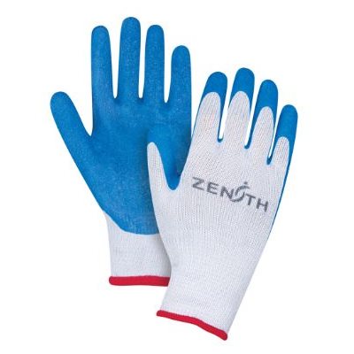 Gants enduits de latex de caoutchouc naturel Large / pr (S)