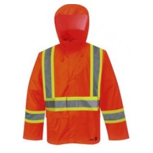 Manteau Imperméable 6055 VIKING Orange+Bande Réfléchissante Large