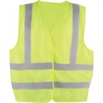 Veste dossard  filet  Large velcro  LIME