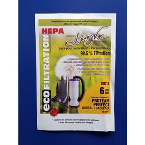 Sacs microfiltre Hepa 10331H pour Aspirateur Dorsal ProTeam pqt / 6