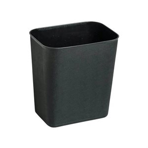 PS014 - Poubelle de bureau NOIR - 11" x 8" x 12 " - 13L. 