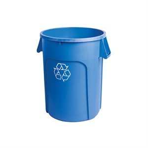 Poubelle de recyclage 32gal. - BLEU