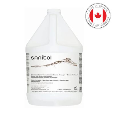 SANITOL Germicide sans parfum 4L. (R)