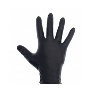 Gant de nitrile - Sans poudre - NOIR - 6 MIL