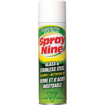 SPRAY NINE - Nettoyant pour verre et acier inoxydable