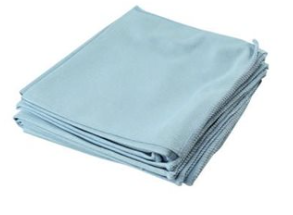 Linge de microfibre Bleu pour vitre 14 x 14 (JV)