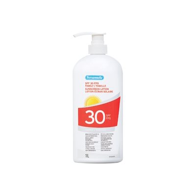 Crème solaire FPS30 - 1L - PERSONNELLE 